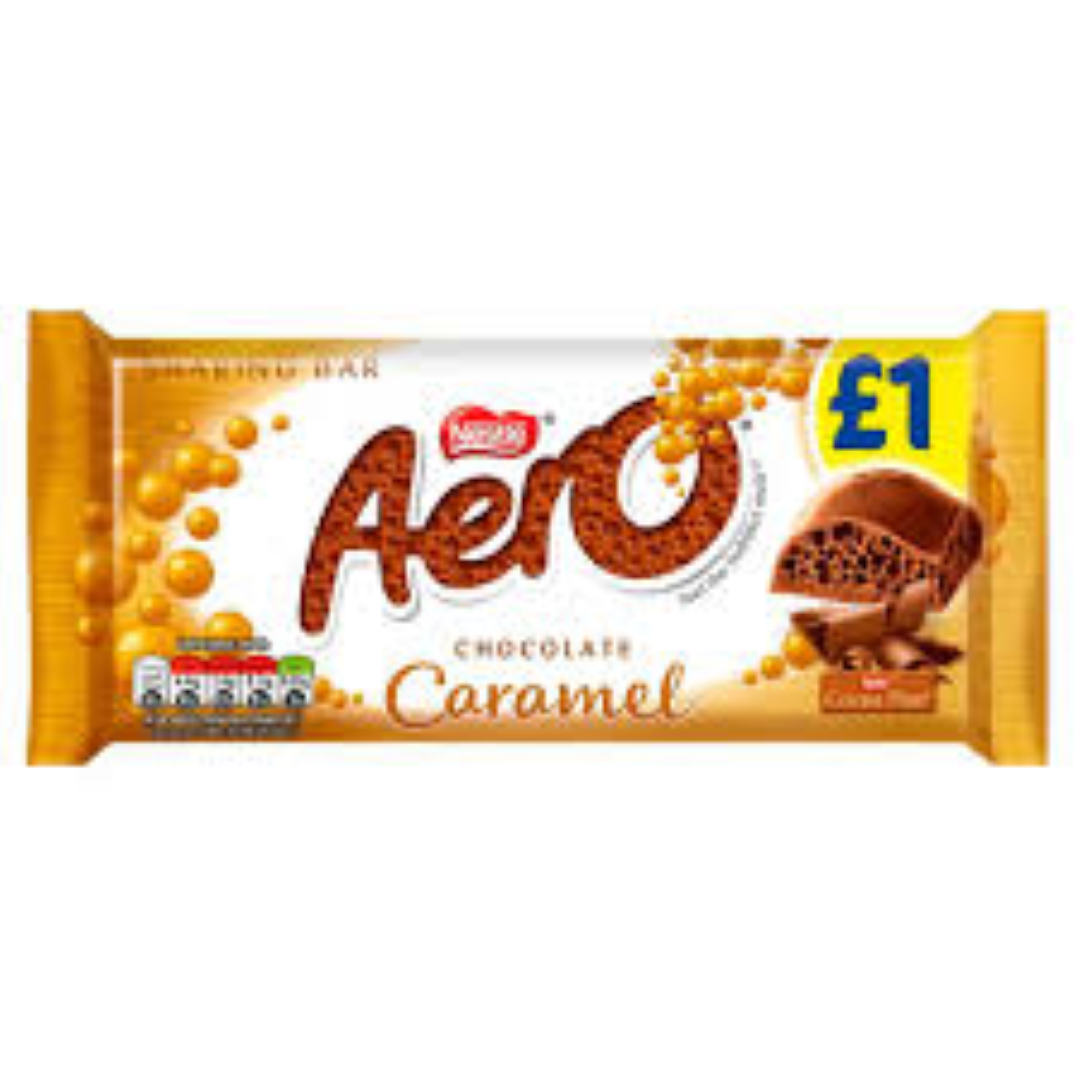 AERO CHOCOLATE CARAMEL BLOCK 90G